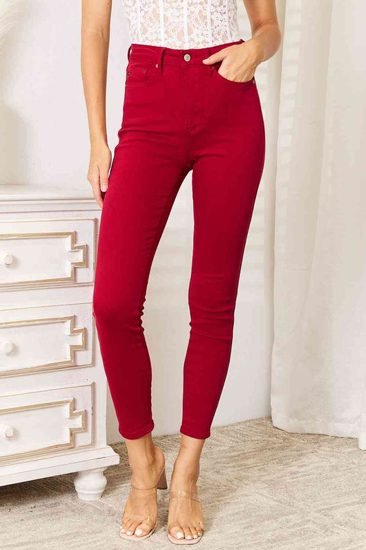 Rosie Full Size High Waist Tummy Control Skinny Jeans by Judy Blue