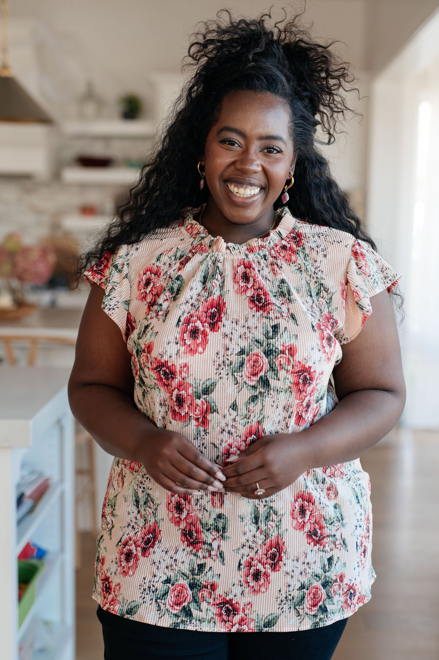 Helena Making Me Blush Floral Top