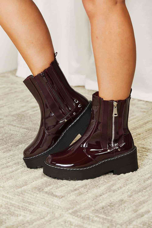 Ohanna Forever Link Side Zip Platform Boots