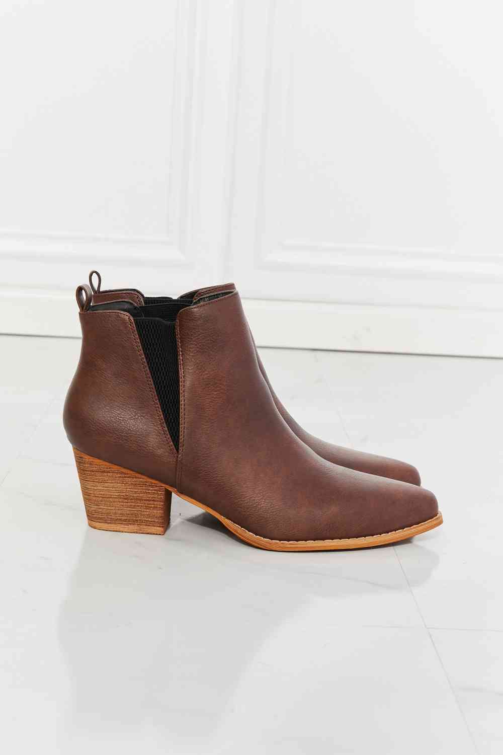 Dakota Point Toe Bootie in Chocolate